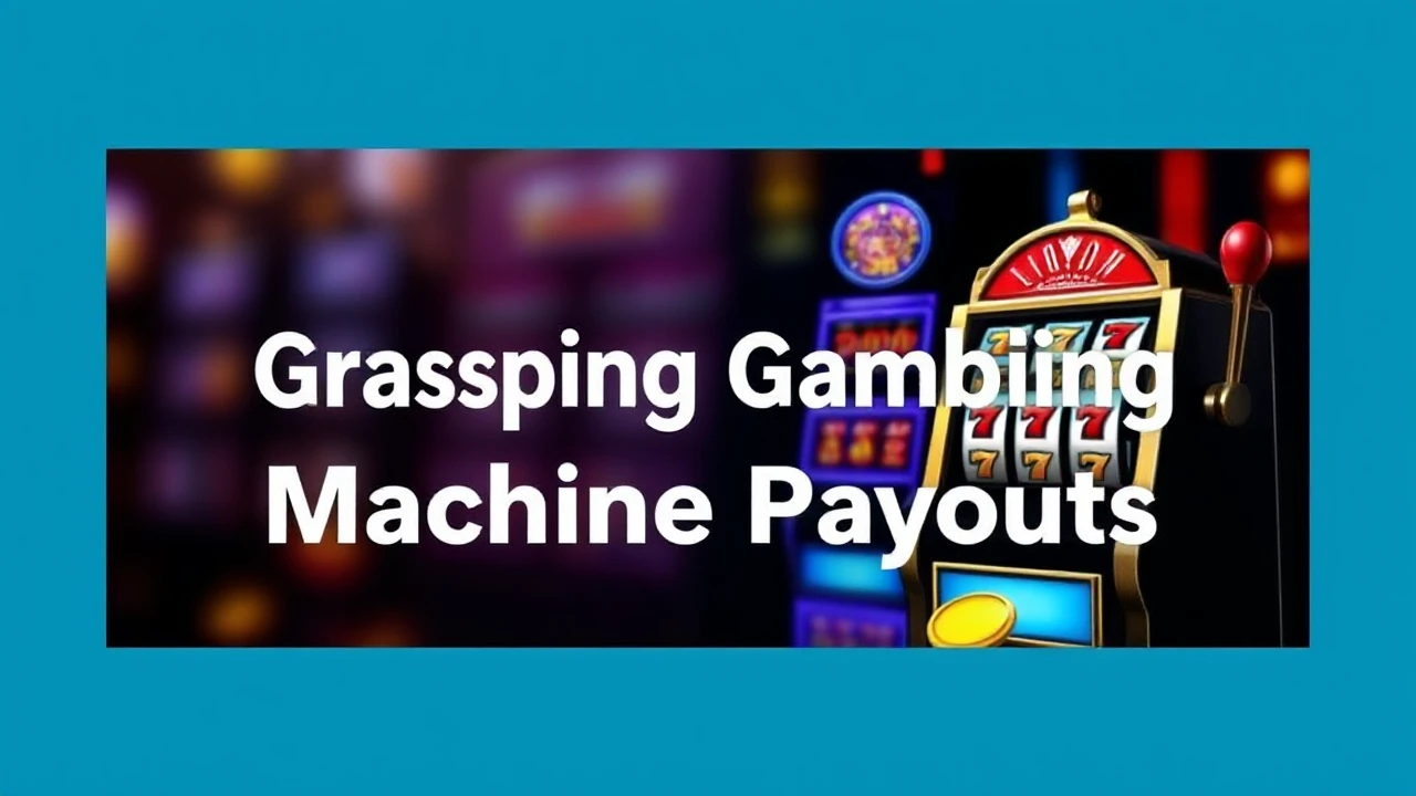 Novice's Introduction to Grasping Gambling Machine Payouts