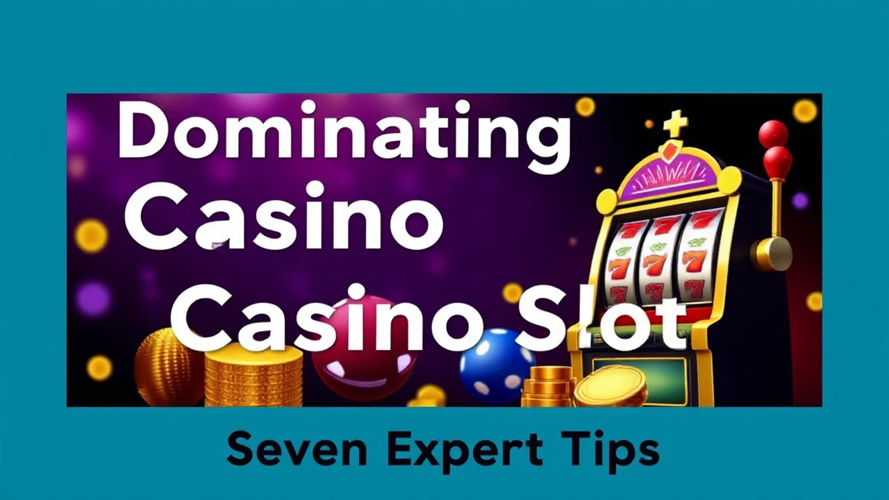 Dominating Casino Slots: Seven Expert Tips