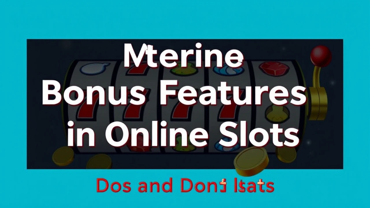 Mastering Bonus Features in Online Slots: Dos and Don'ts Explained
