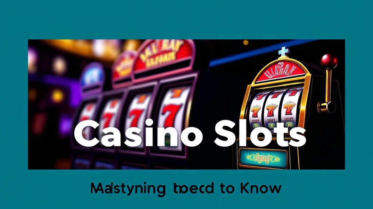 Mastering Casino Slots: All You Need to Know