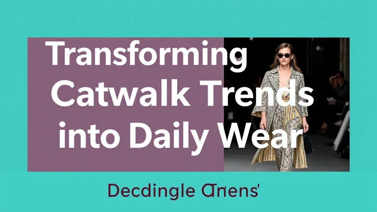 Transforming Catwalk Trends into Daily Wear: Style Guide