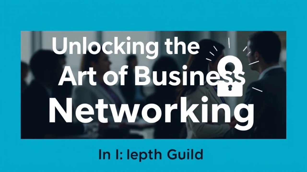 Unlocking the Art of Business Networking: An In-Depth Guide