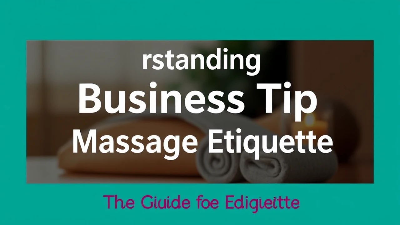 Understanding Business Trip Massage Etiquette: The Guide for Professionals