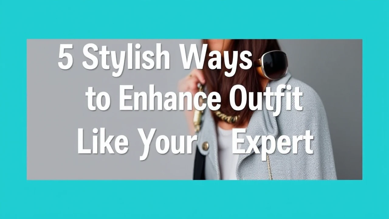 5 Stylish Ways to Enhance Your Outfit Like an Expert