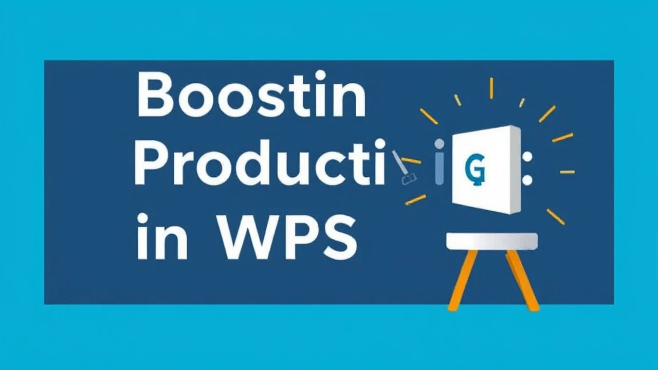 Boosting Productivity: Shortcuts in WPS Office