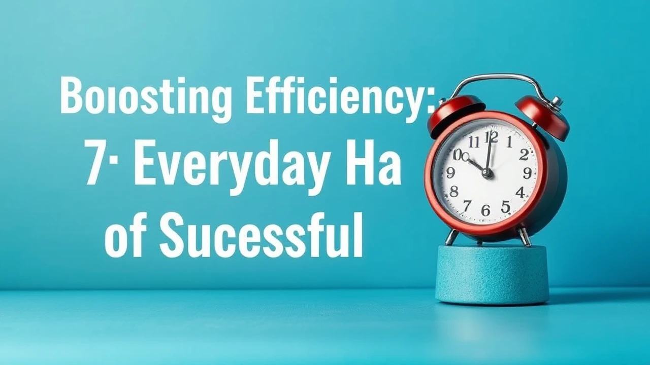 Boosting Efficiency: 7 Everyday Habits of Successful People