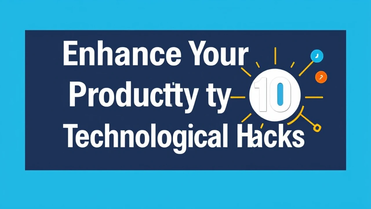 Enhance Your Productivity with These 10 Technological Hacks