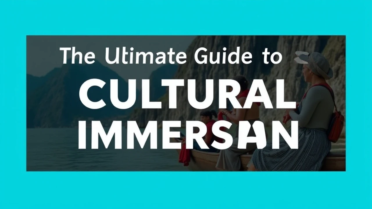 The Ultimate Guide to Cultural Immersion: Embracing Local Traditions While Traveling