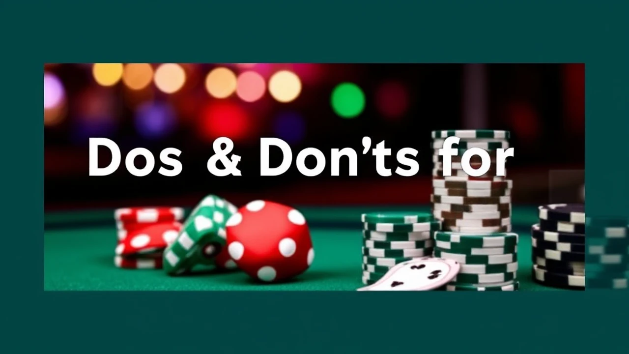 Dos and Don'ts for Casino Goers: Key Tips to Remember