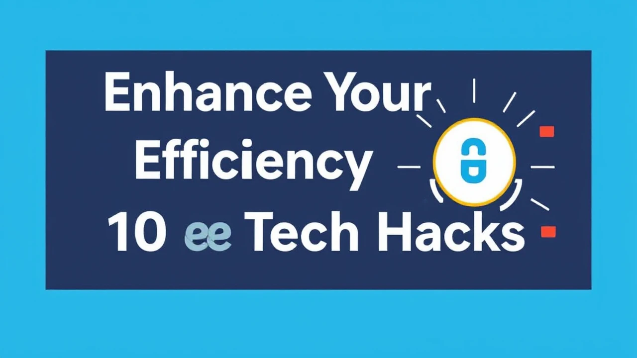 Enhance Your Efficiency with These 10 Tech Hacks