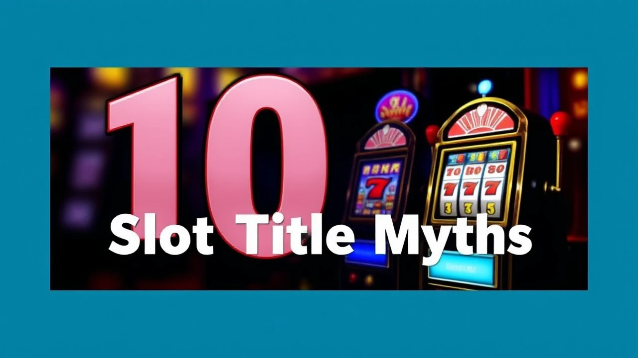 Debunking 10 Slot Title Myths: Distinguishing Reality from Fiction