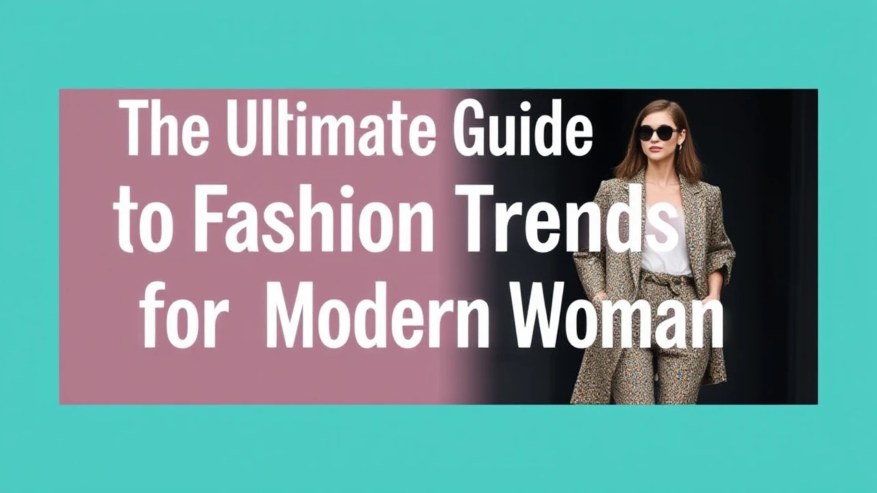 The Ultimate Guide to Fashion Trends for the Modern Woman