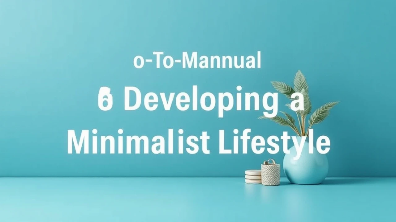 Your Go-To Manual of Developing a Minimalist Lifestyle