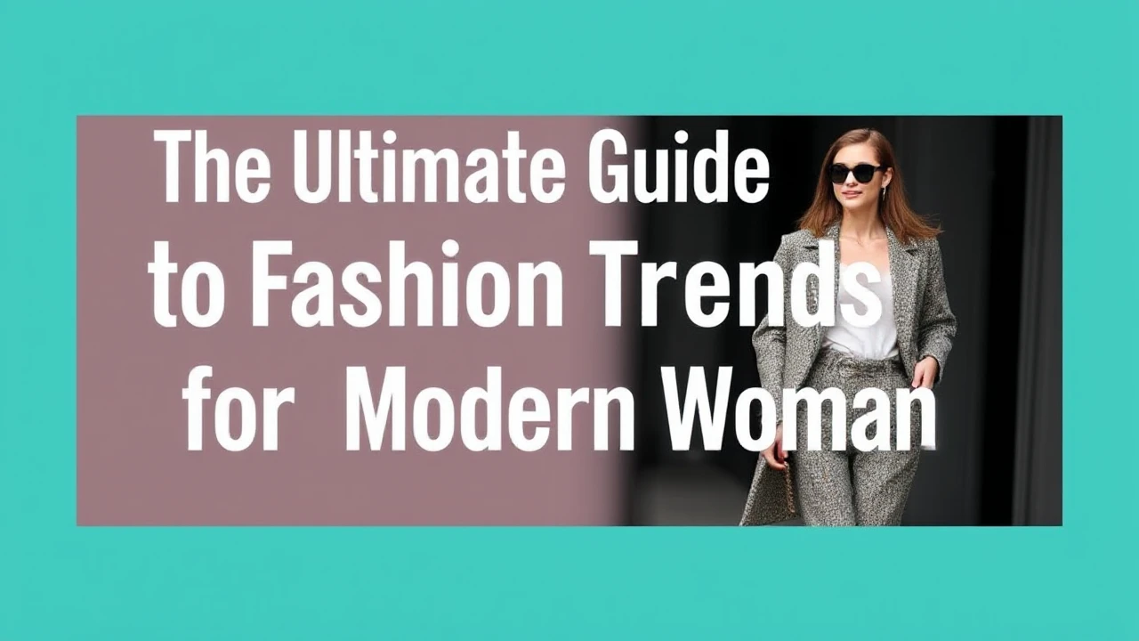 The Ultimate Guide to Fashion Trends for the Modern Woman