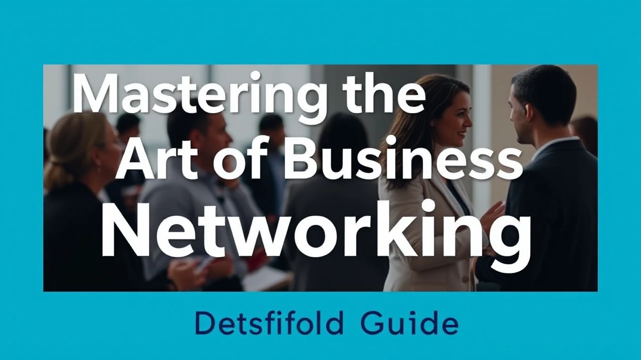Mastering the Art of Business Networking: A Detailed Guide