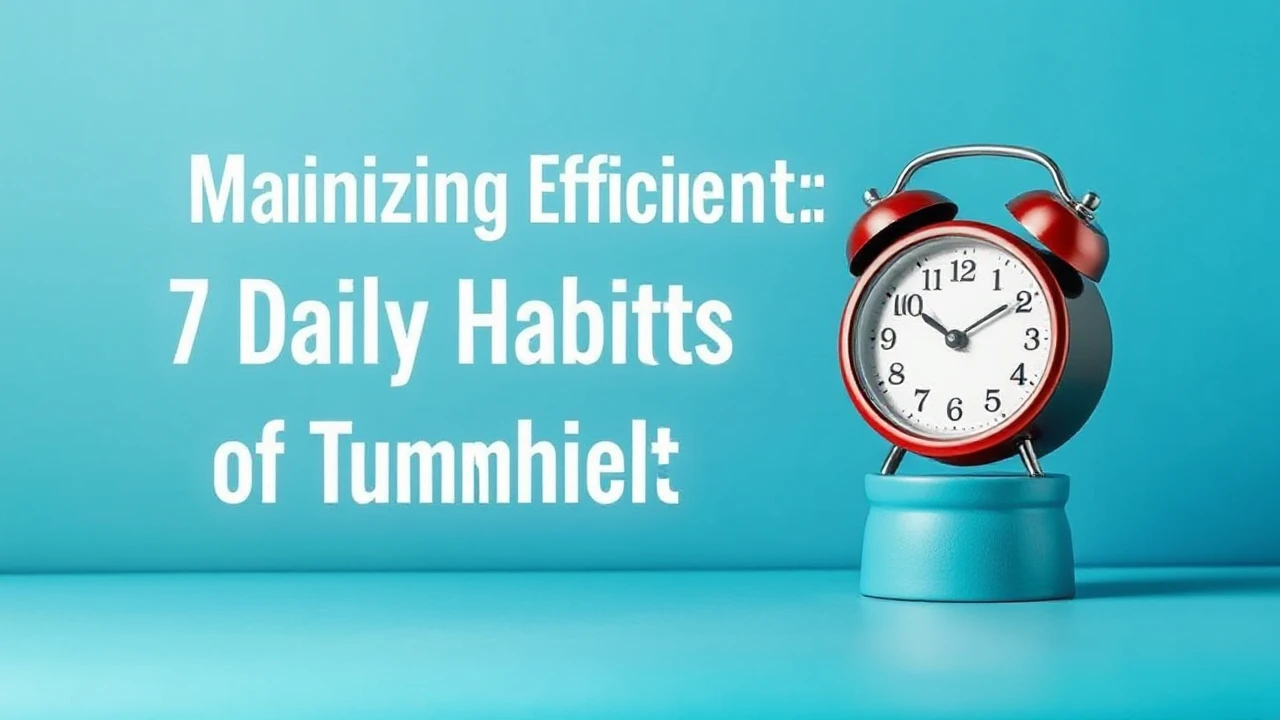 Maximizing Efficiency: 7 Daily Habits of Triumphant Individuals