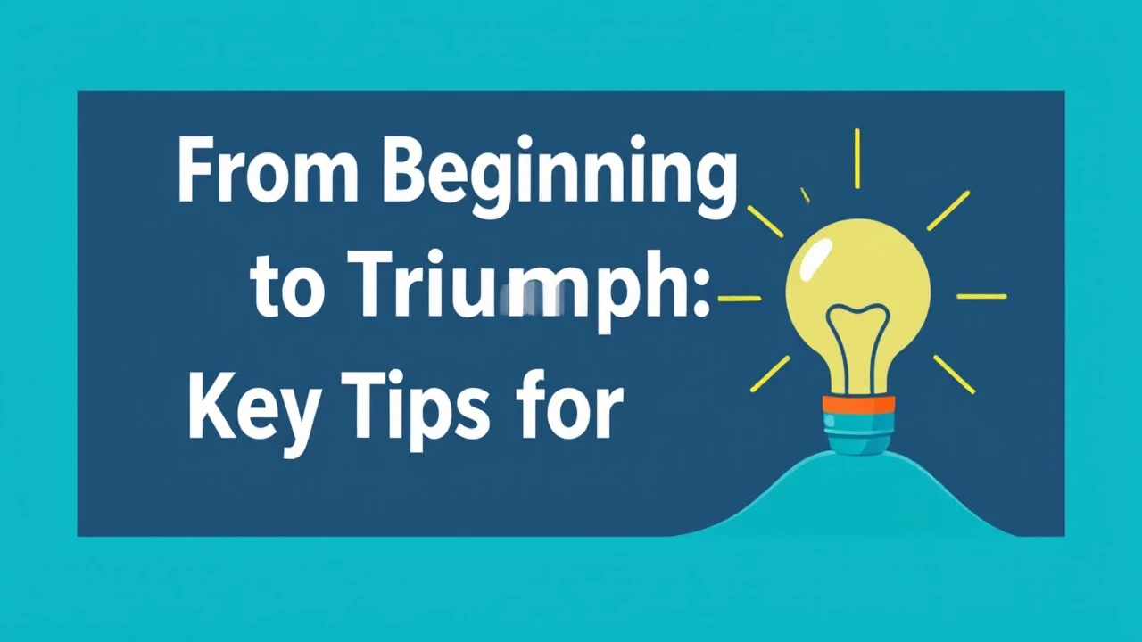 From Beginning to Triumph: Key Tips for Entrepreneurs