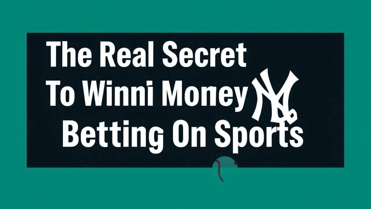 The Real Secret To Winning Money Betting On Sports