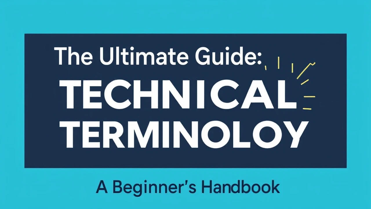 The Ultimate Guide Technical Terminology: A Beginner's Handbook