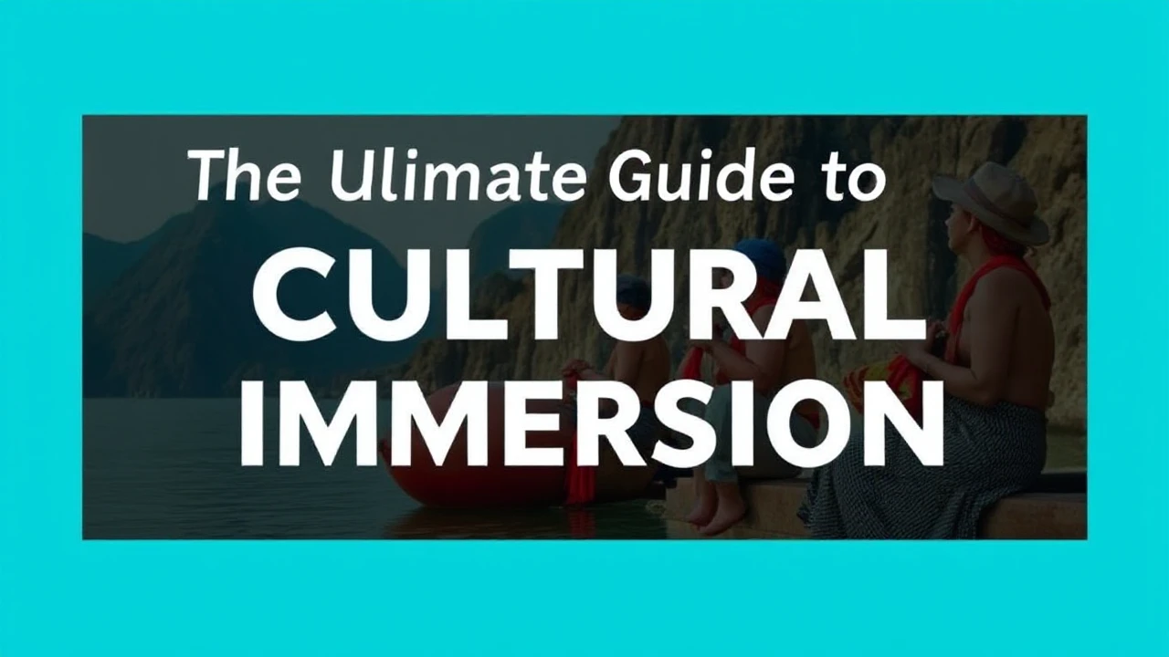The Ultimate Guide to Cultural Immersion: Embracing Local Traditions While Traveling