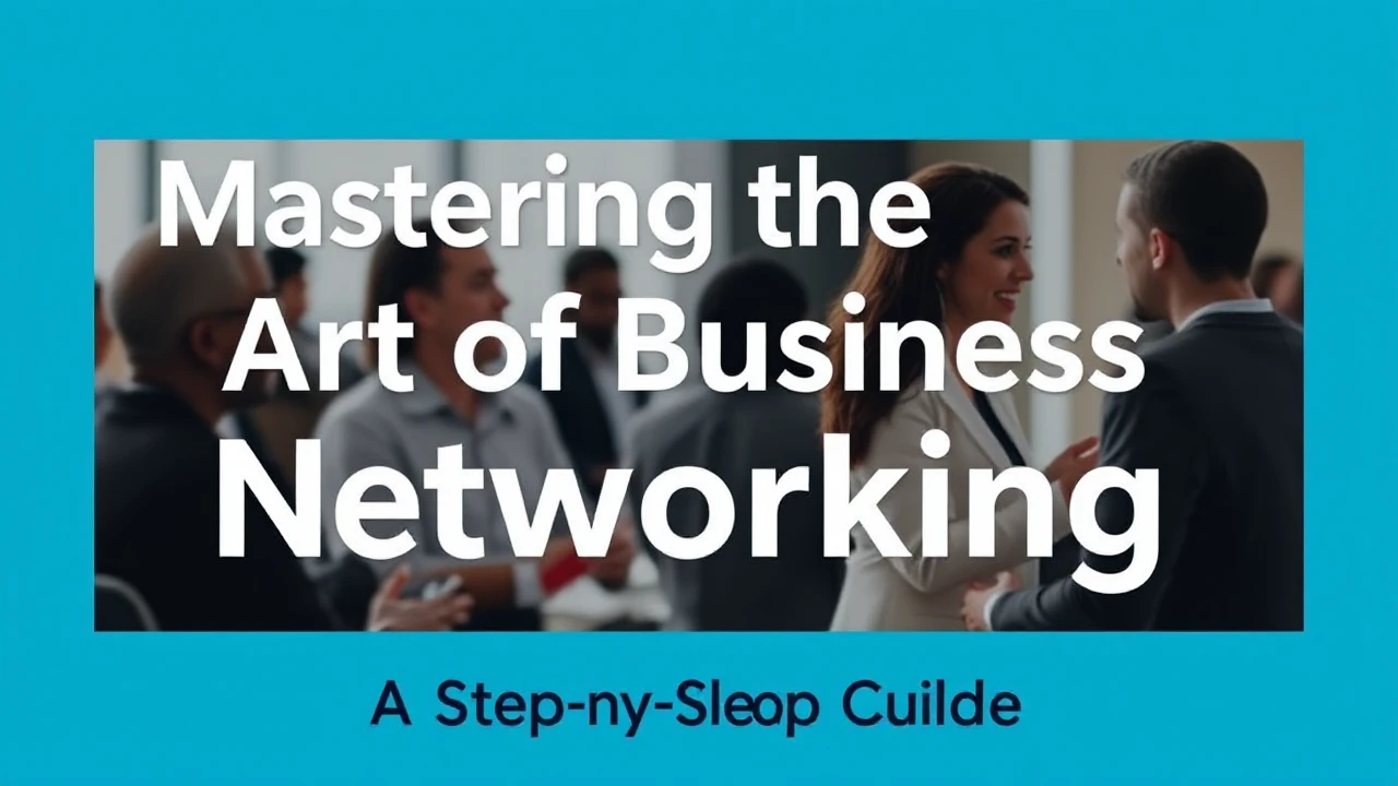 Mastering the Art of Business Networking: A Step-by-Step Guide