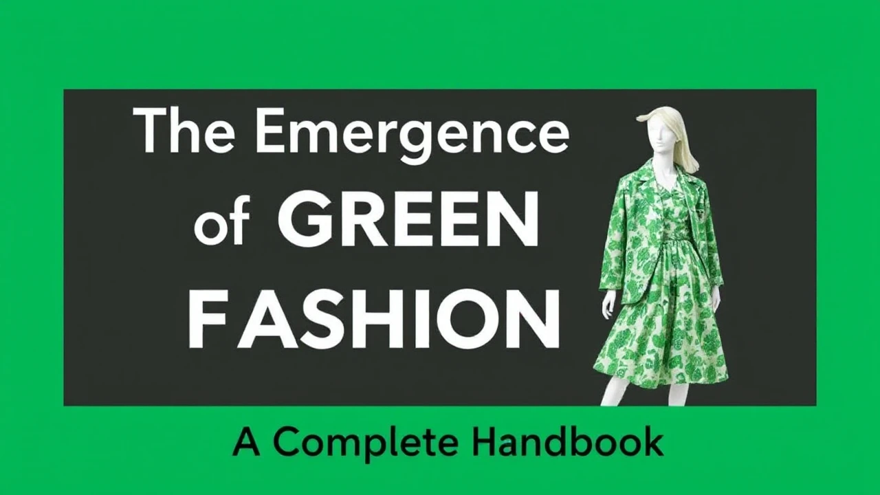 The Emergence of Green Fashion: A Complete Handbook