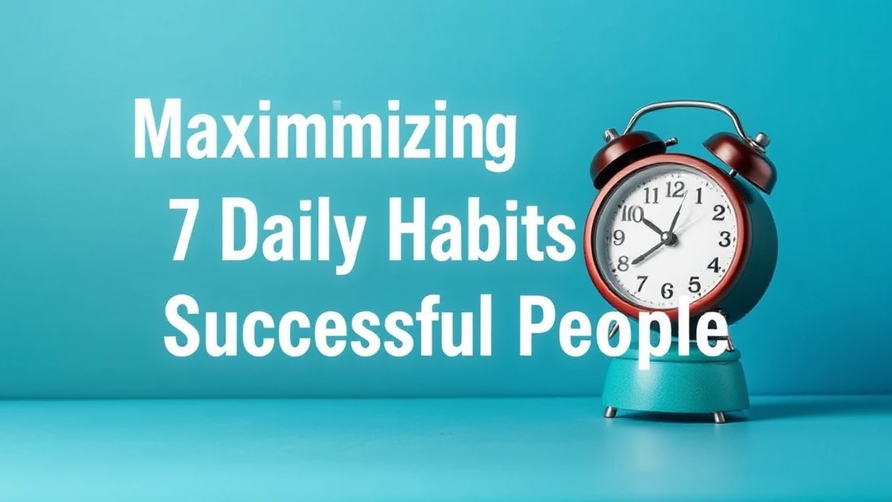 Maximizing Productivity: 7 Daily Habits of Successful People