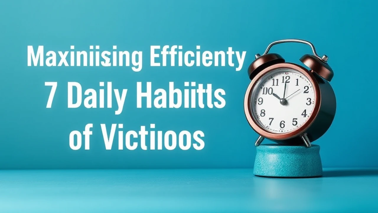 Maximizing Efficiency: 7 Daily Habits of Victorious People