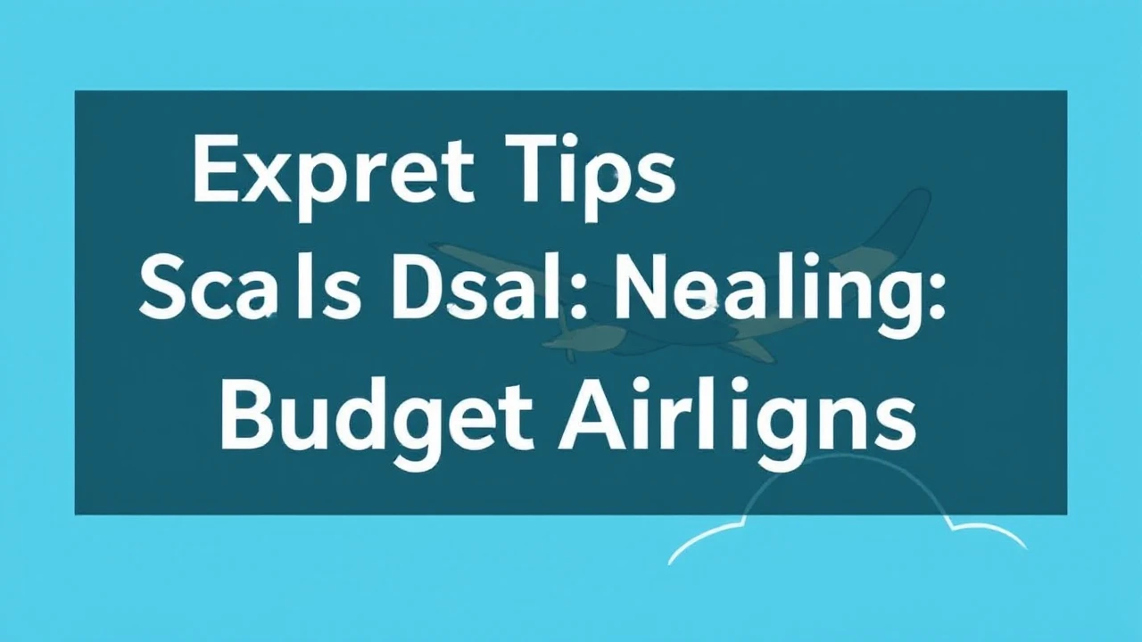 Expert Tips on Scoring Deals: Nailing Budget Airfare