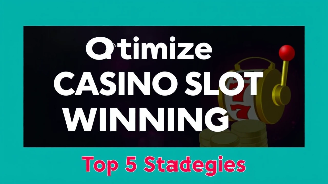 Optimize Your Casino Slot Winnings: Top 5 Strategies