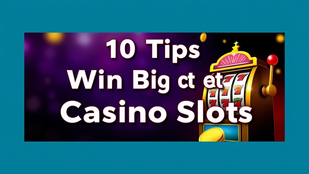 Top 10 Tips to Win Big at Casino Slots