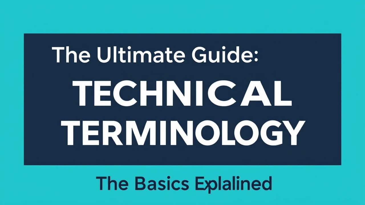 The Ultimate Guide Technical Terminology: The Basics Explained