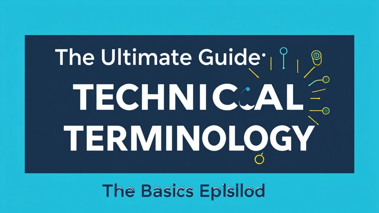 The Ultimate Guide Technical Terminology: The Basics Explained