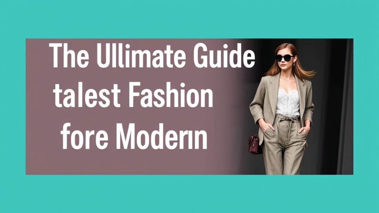 The Ultimate Guide to Latest Fashion for the Modern Woman