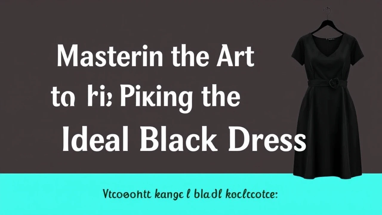 Mastering the Art of Picking the Ideal Little Black Dress