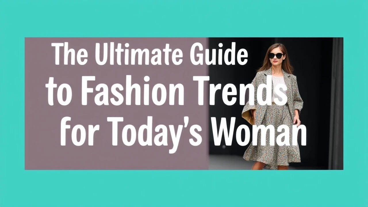 The Ultimate Guide to Fashion Trends for Today's Woman