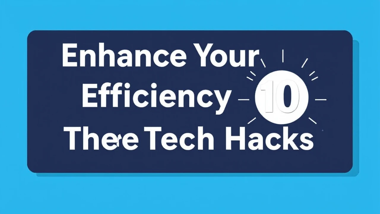 Enhance Your Efficiency with These 10 Tech Hacks
