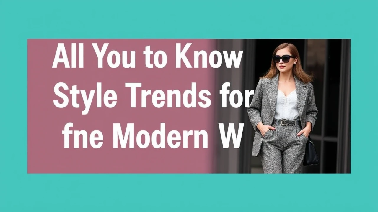 All You Need to Know to Style Trends for the Modern Woman
