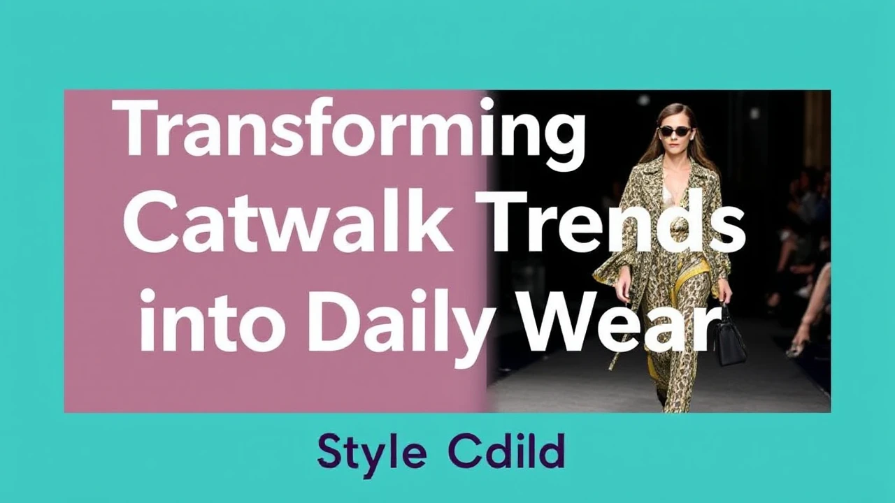 Transforming Catwalk Trends into Daily Wear: Style Guide