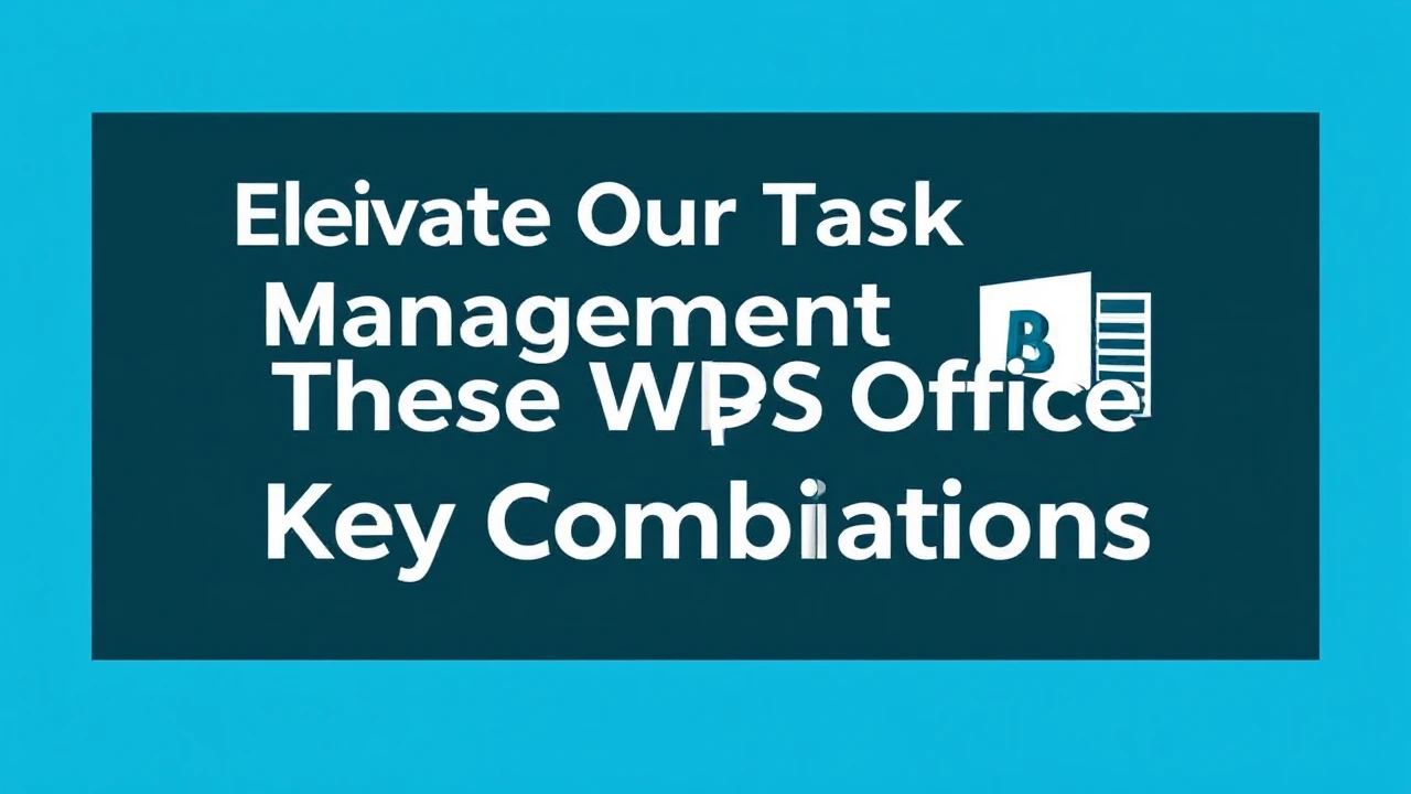 Elevate Our Task Management with These Clever WPS Office Key Combinations