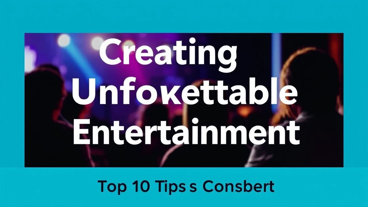 Creating Unforgettable Entertainment: Top 10 Tips to Consider