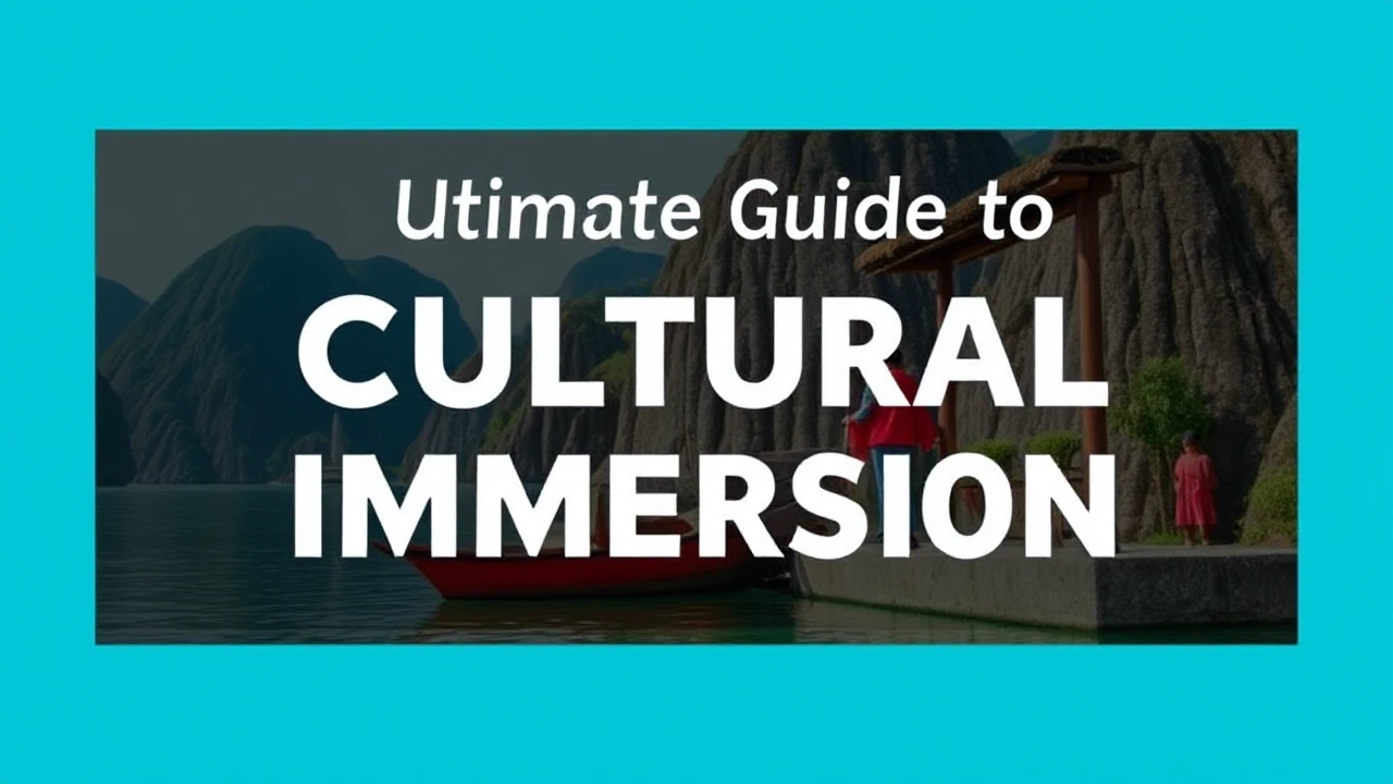 The Ultimate Guide to Cultural Immersion: Embracing Local Traditions While Traveling