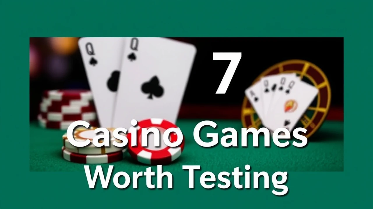Top 7 Casino Games Worth Testing