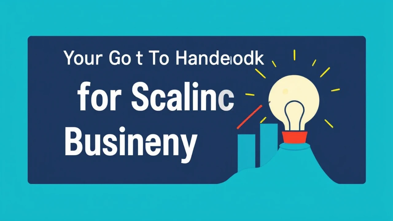 Your Go-To Handbook for Scaling Your Company Efficiently