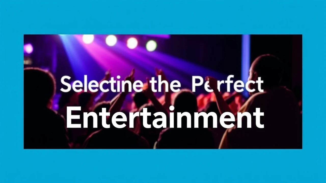 A Comprehensive Tutorial on Selecting the Perfect Entertainment for Any Occasion