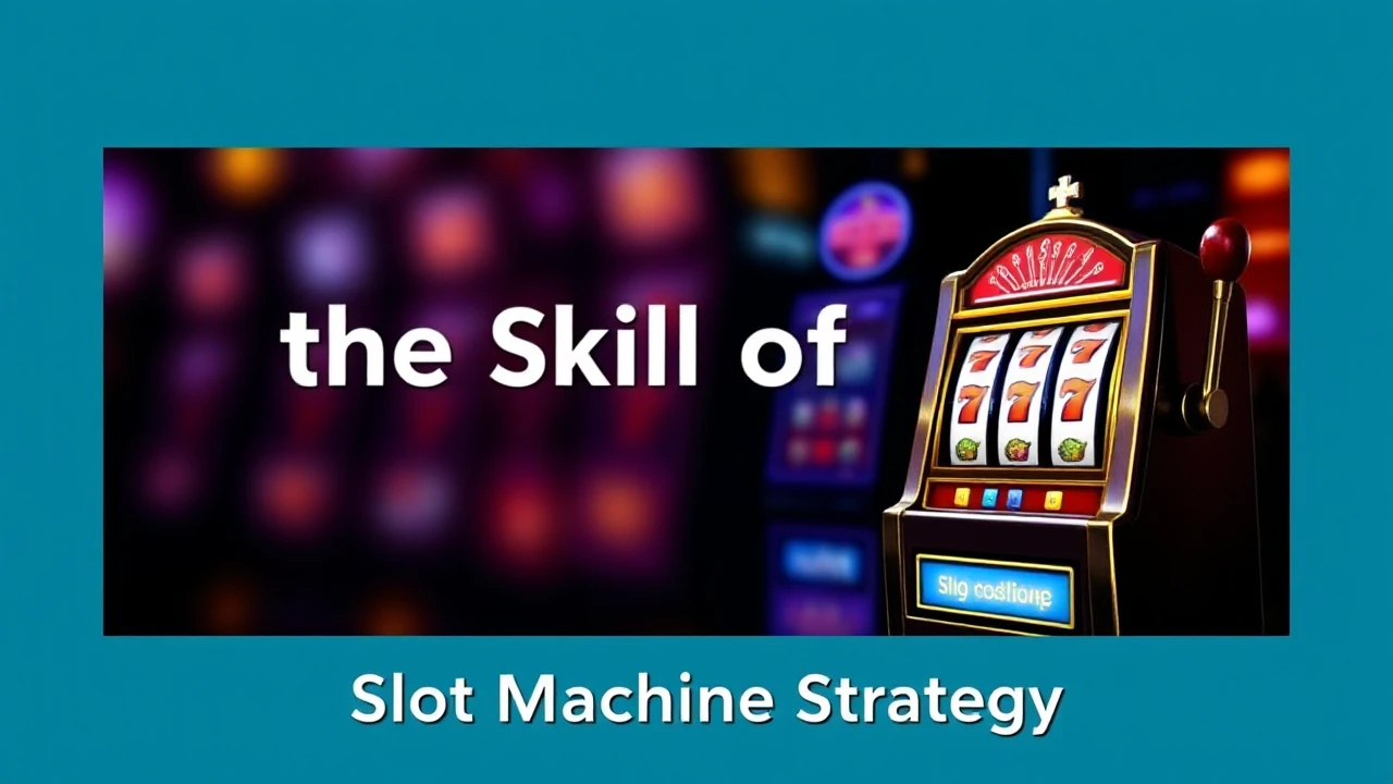 Mastering the Skill of Slot Machine Strategy