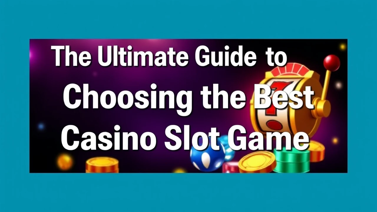 The Ultimate Guide to Choosing the Best Casino Slot Game