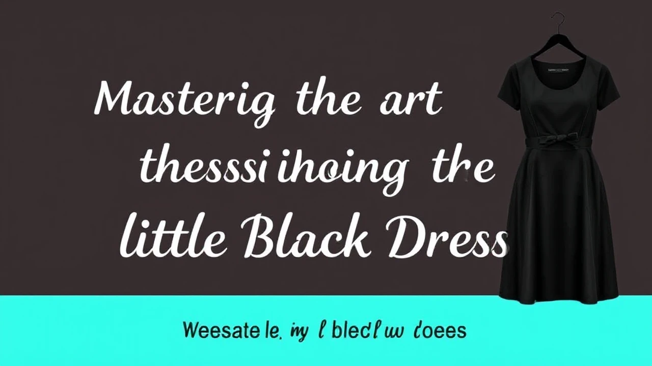 Mastering the Art of Choosing the Ultimate Little Black Dress