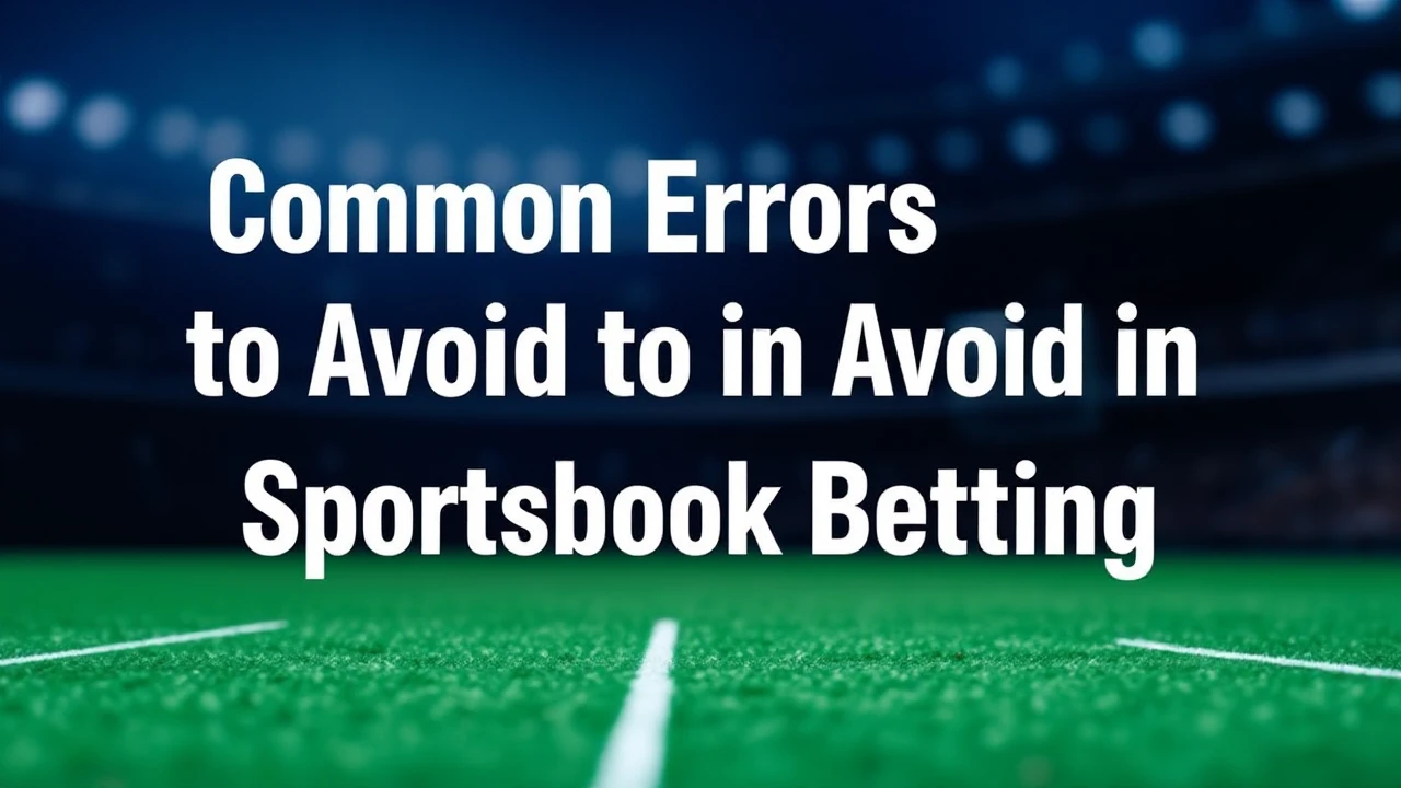 Common Errors to Avoid in Sportsbook Betting