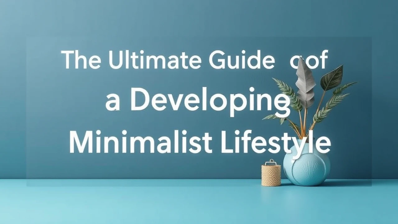 The Ultimate Guide of Developing a Minimalist Lifestyle